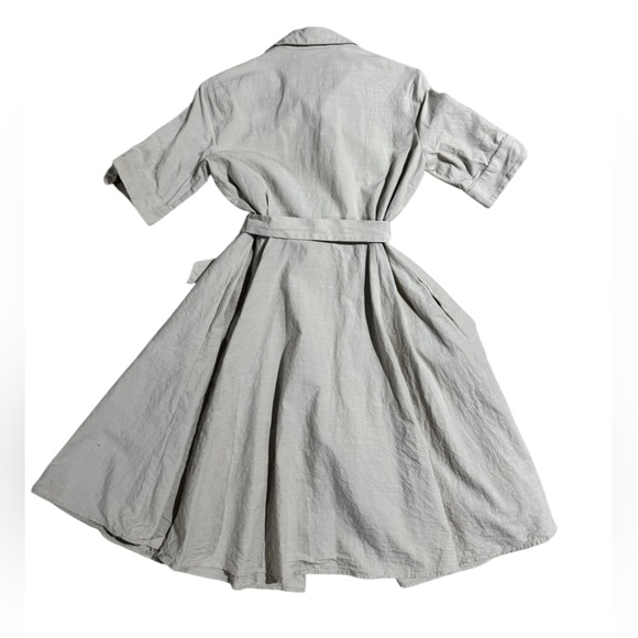 Calvin Klein Safari Dress Oat Size 4 Midi Dress - Picture 4 of 6